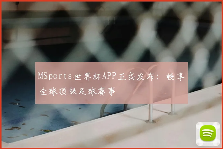 MSports世界杯APP正式发布:畅享全球顶级足球赛事